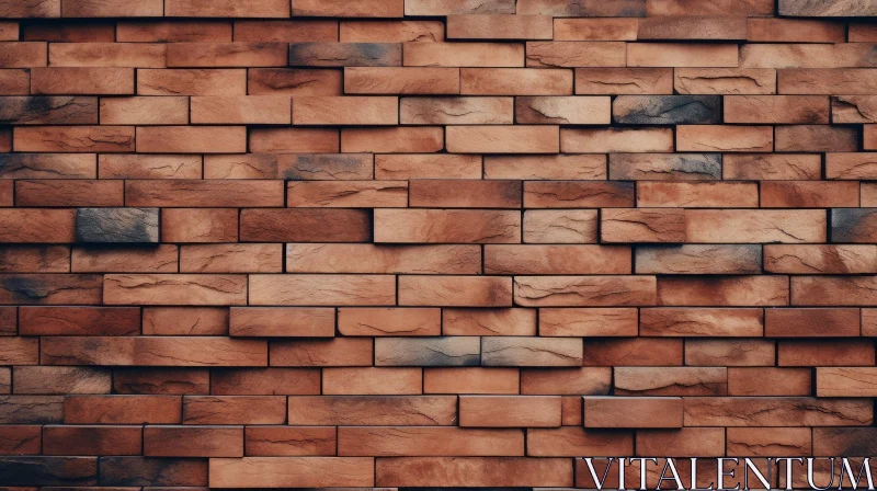 AI ART Detailed Red Brick Wall Texture Photo