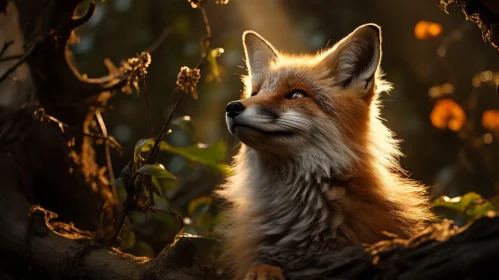 Enchanting Red Fox Portrait in Forest