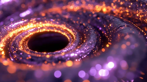 Glowing Spiral - Abstract 3D Rendering