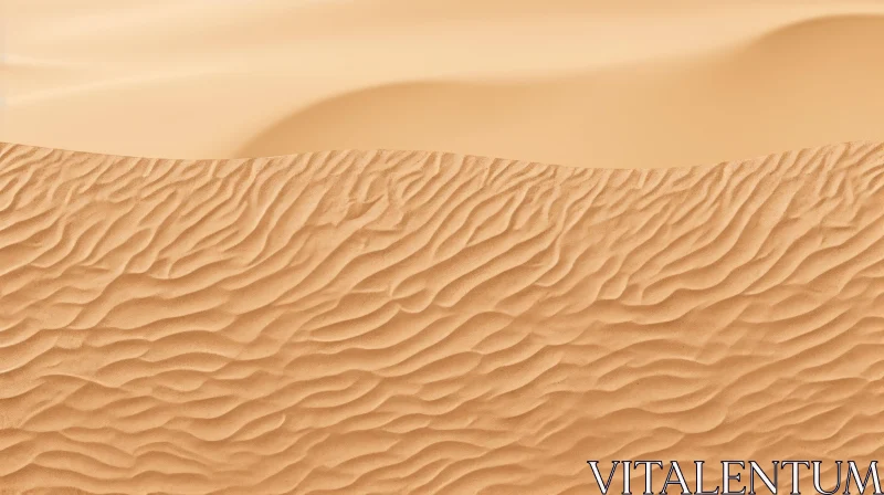 AI ART Sunlit Sand Dune - Desert Landscape