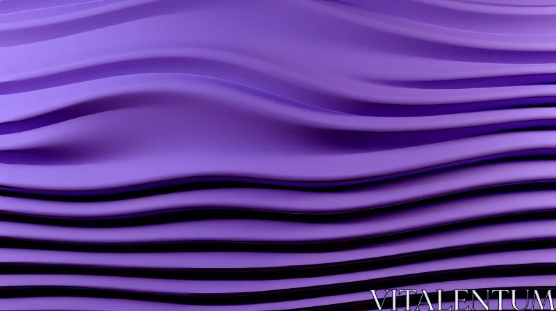 Elegant Purple Waves Abstract Background | 3D Rendering AI Image