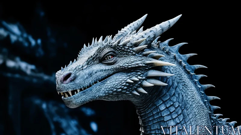 Dragon Digital Painting - Fantasy Creature Artwork AI Image