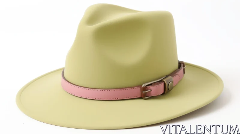 Stylish Men's Hat in Light Green for Casual and Special Occasions AI Image