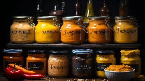 Unique Canned Food Jar Display