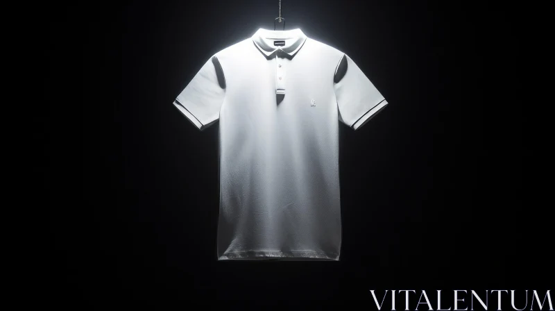 White T-Shirt on Hanger - Fashion Minimalist Look AI Image