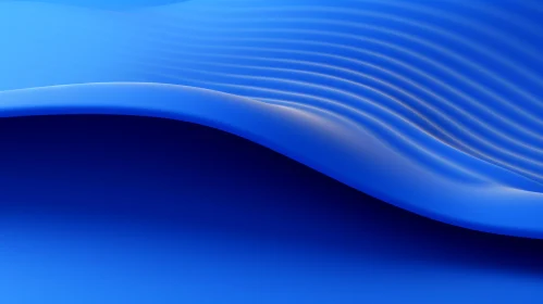 Blue Wavy Background | Abstract 3D Rendering