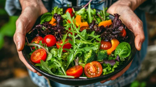 Fresh Salad Bowl - Healthy Eating Image