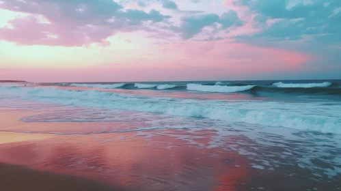 Tranquil Beach Sunset - Nature's Beauty Captured