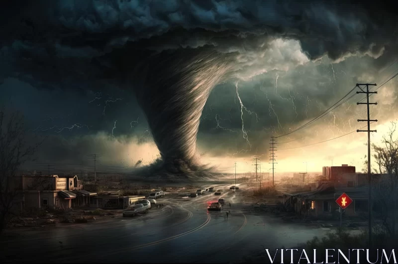 Captivating Tornado Storm Image - 3D Wallpapers | Nature Wonders AI Image