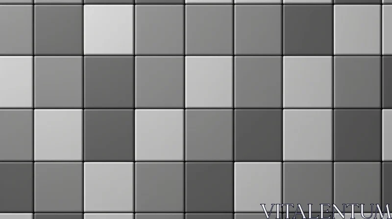 Gray Ceramic Tile Wall Texture AI Image