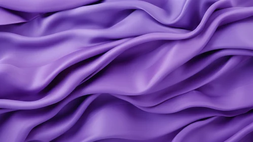 Luxurious Purple Silk Fabric Texture with Pleats