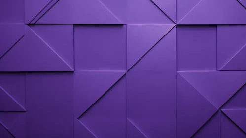 Modern Purple Geometric Pattern - 3D Rendering