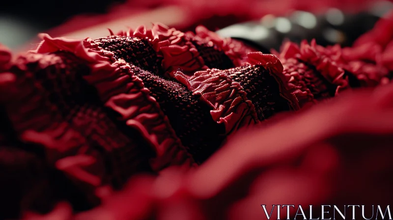 Elegant Red Rose Close-Up AI Image