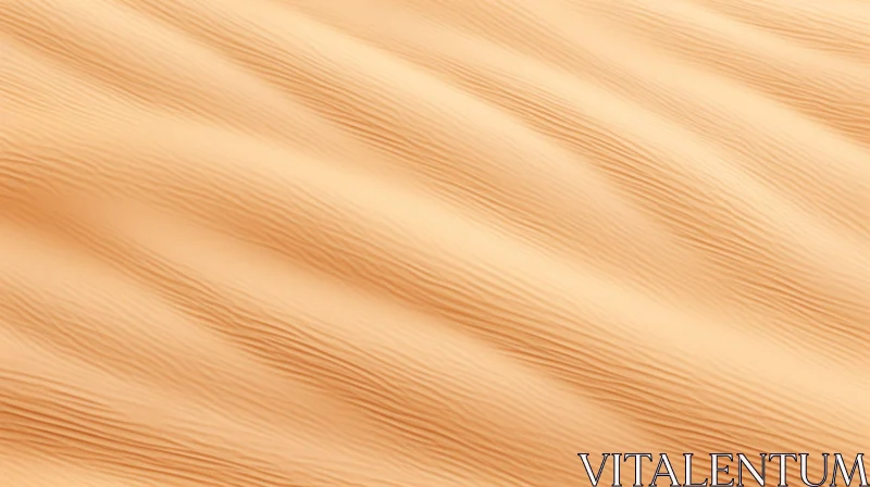 Serene Sand Dune Desert Landscape AI Image