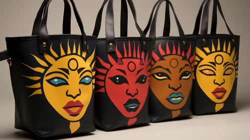 Unique Female Faces Tote Bags Collection