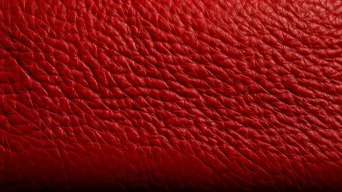 Red Genuine Leather Texture - Seamless Background