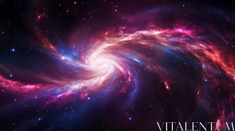 AI ART Spiral Galaxy Cosmos - Stunning Astronomy Image