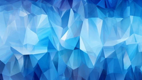 Blue Abstract Polygonal Background - Artistic Design