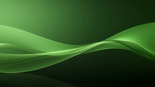 Green Wave Pattern Background