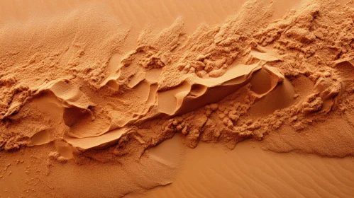 Sand Dune Desert Landscape - Natural Wonder Against Blue Sky