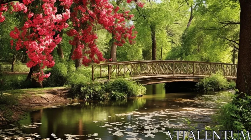 Tranquil Park Landscape - Nature's Beauty Captured AI Image