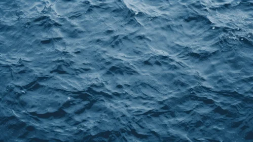 Deep Blue Sea Surface Close-Up | Tranquil Water Waves