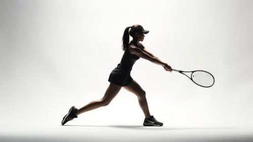 Female Tennis Player Silhouette in Action | Nike Athlete
