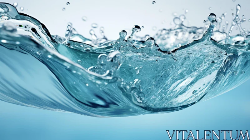 AI ART Crystal Clear Water Wave Splash