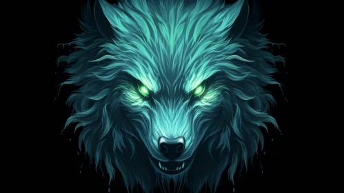 Mystical Wolf Digital Painting