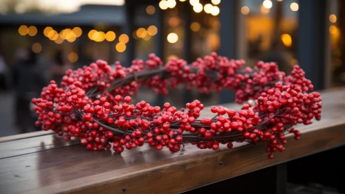 Red Berry Wreath for Holiday Decor