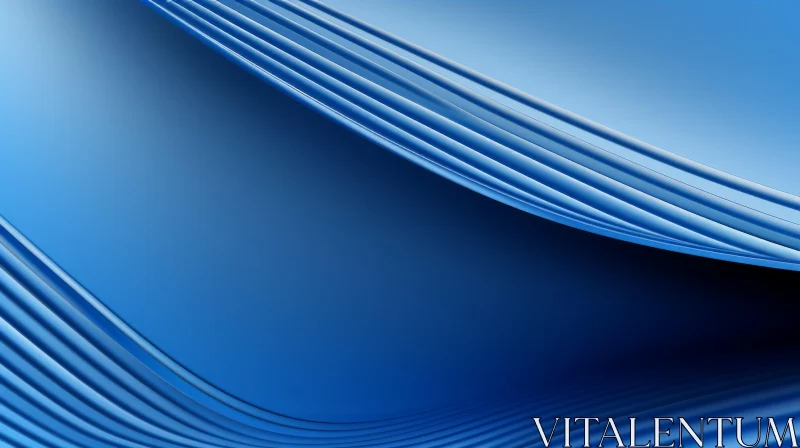 Blue Abstract Background with Smooth Gradient AI Image