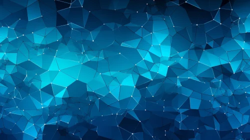 Blue Abstract Polygonal Shapes Background