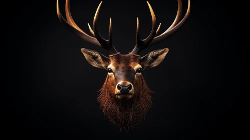 Majestic Deer Head Photo