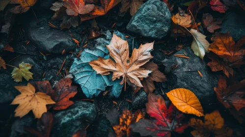 Autumn Leaves Close-Up Photography