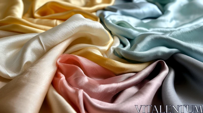 AI ART Soft Pastel Silk Fabric Texture