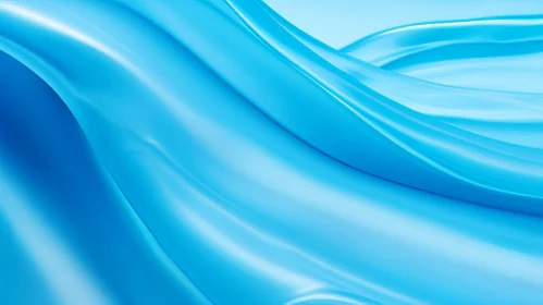 Blue Silk Cloth 3D Render | Abstract Minimalist Background