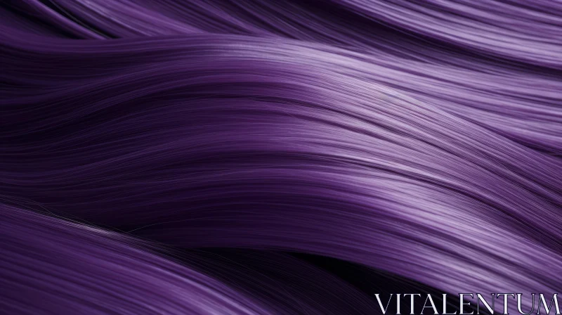 AI ART Elegant Purple-Haired Woman - Close-Up Shot