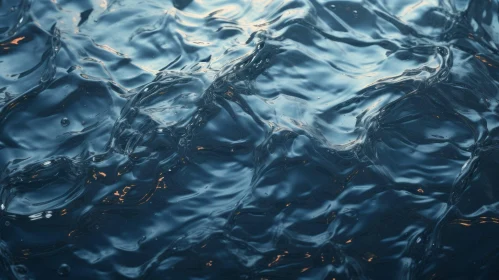 Tranquil Blue Water Surface