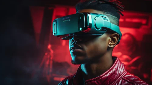 Immersive Virtual Reality Experience with African-American Man