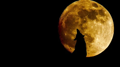Moon Wolf Silhouette Night Howling