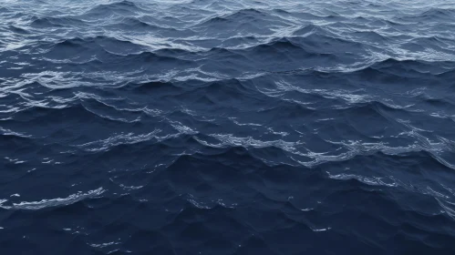 Blue Ocean Waves | Detailed Water View