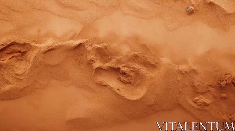 Tranquil Desert Sand Dune Landscape AI Image