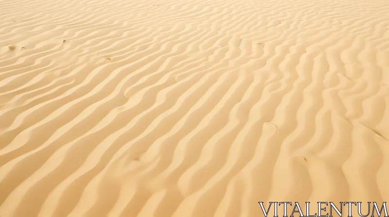 AI ART Desert Sand Dune Landscape with Footprints
