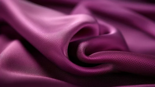 Luxurious Purple Silk Fabric Texture Close-Up