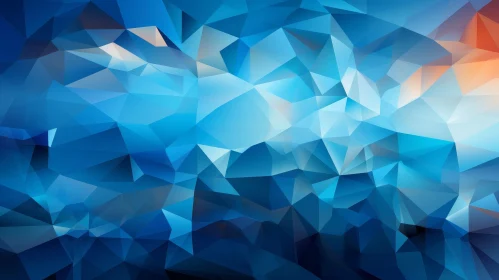 Blue Polygonal Gradient Background | 1920x1080 Abstract Design