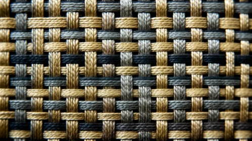 Brown and Gray Geometric Fabric Texture