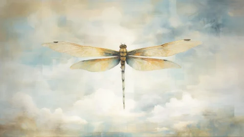 Dragonfly Painting - Ethereal Nature Art