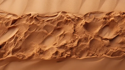 Sand Dune Patterns and Shapes Against Sky