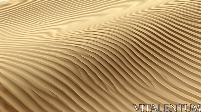 Golden Silk Fabric Texture: Luxurious Pleated Design AI Image