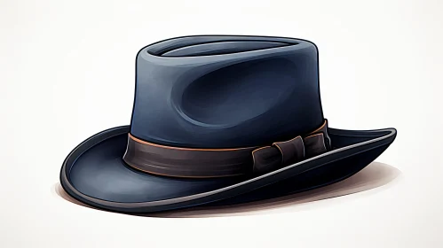 Stylish Blue Hat Vector Illustration